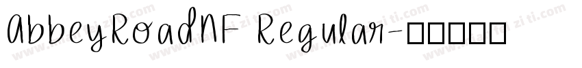 AbbeyRoadNF Regular字体转换